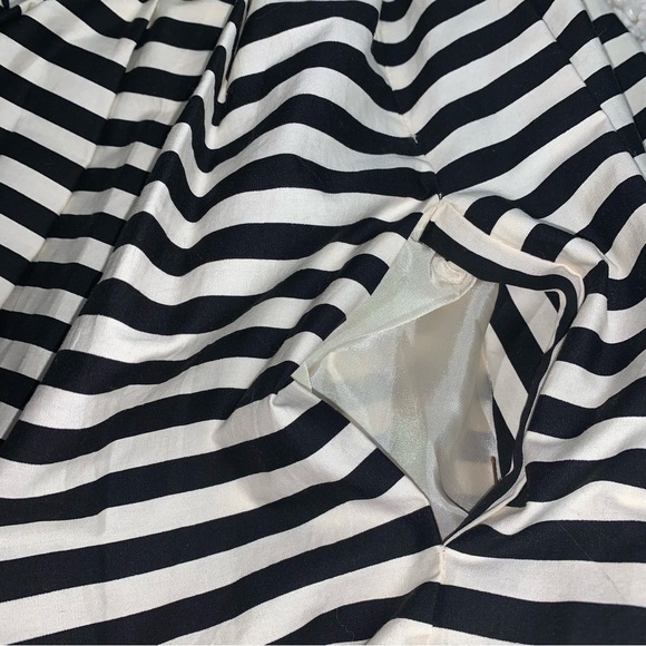 Corey Lynn Calter Corset Dress Size 6 US Ivory  Black‎ Lace Up Anthropologie - Picture 12 of 16